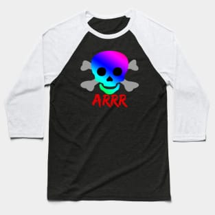 Jolly Roger Colourful Baseball T-Shirt